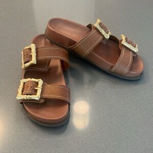 SCHUTZ Enola sporty leather sandal 9.5